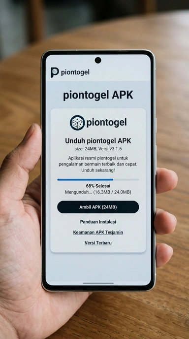 Tampilan halaman APK piontogel